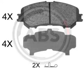 Колодка гальм. диск. NISSAN QASHQAI, RENAULT KADJAR передн. (вир-во ABS)