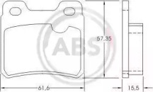 Колодка гальм. диск. OPEL/SAAB ASTRA/VECTRA/900 задн. (вир-во ABS)