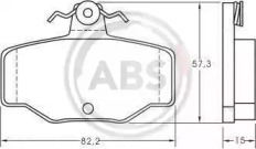 Колодка гальм. NISSAN Almera / Primera задн. (вир-во ABS)