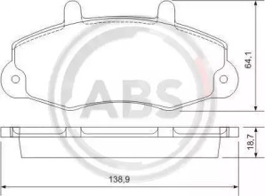 Колодка гальм. диск. FORD TOURNEO/TRANSIT передн. (вир-во ABS)