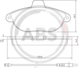 Колодка гальм. CITROEN / FIAT / PEUGEOT Jumpy / Scudo / Expert передн. (вир-во ABS)