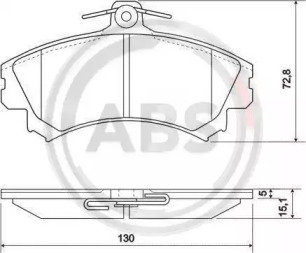 Колодка гальм. диск. MITSUBISHI/VOLVO SPACE/S40/V40 передн. (вир-во ABS)