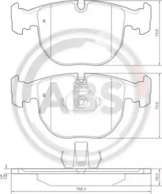 Колодка гальм. диск. BMW 5 ser./7 ser./X5 передн. (вир-во ABS)