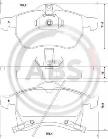 Колодка гальм. диск. OPEL ASTRA/ZAFIRA передн. (вир-во ABS)