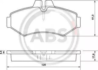 Колодка гальм. диск. MB/VW SPRINTER/LT задн. (вир-во ABS)