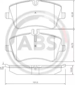 Колодка гальм. диск. MB C180/C200 CDI/C220 CDI передн. (вир-во ABS)