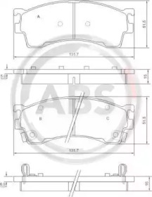 Колодка гальм. MAZDA 323/626/Premacy передн. (вир-во ABS)