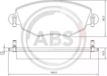 Колодка гальм. диск. FORD/JAGUAR MONDEO/X-TYPE передн. (вир-во ABS)