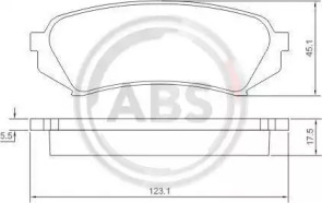 Колодка гальм. диск. LEXUS/TOYOTA LX470/LANDCRUISER 100 задн. (вир-во ABS)