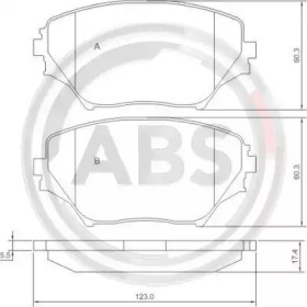 Колодка гальм. диск. TOYOTA RAV4 передн. (вир-во ABS)