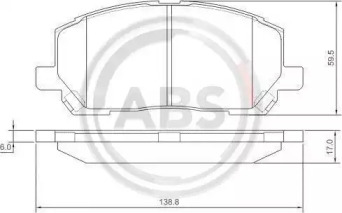 Колодки гальмівні Lexus ES300,Toyota Avensis,Camry,Carina