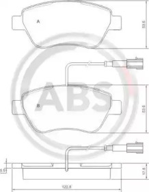 Колодка гальм. диск. ALFA ROMEO/FIAT/LANCIA передн. (вир-во ABS)