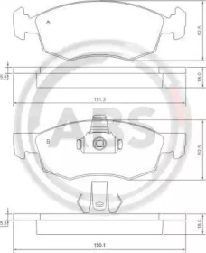 Колодка гальм. диск. FIAT DOBLO/DOBLO CARGO передн. (вир-во ABS)