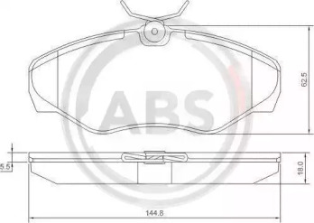 Колодка гальм. диск. NISSAN/OPEL/RENAULT PRIMASTAR/VIVARO/TRAFIC передн. (вир-во ABS)