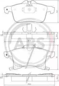 Колодка гальм. диск. OPEL ASTRA H передн. (вир-во ABS)