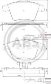 Колодка гальм. VW T5 V6 17 \передн. (вир-во ABS)