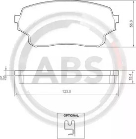 Колодки перед.гальм. Suzuki Grand Vitara 1.9 DDiS 05-