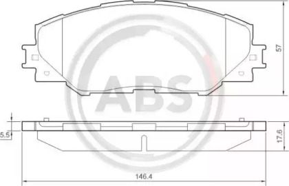 Колодка гальм. TOYOTA Rav 4 передн. (вир-во ABS)