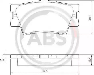 Колодка гальм. диск. TOYOTA RAV 4 задн. (вир-во ABS)