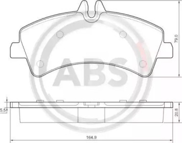 Колодка гальм. диск. MB/VW SPRINTER/CRAFTER задн. (вир-во ABS)