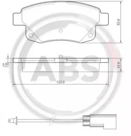 Колодка гальм. диск. FORD TRANSIT задн. (вир-во ABS)