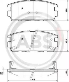 Колодка гальм. диск. CHEVROLET/OPEL CAPTIVA/ANTARA задн. (вир-во ABS)