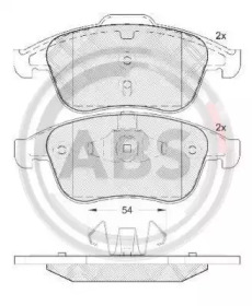 Колодка гальм. диск. RENAULT MEGANE III 08 - передн. (вир-во ABS)