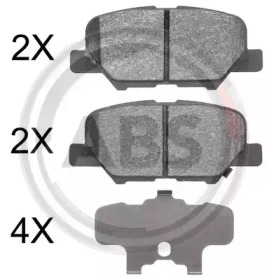 Колодка гальм. диск. MAZDA 6 2.0 2.2D 2.5 2013 - задн. (вир-во ABS)