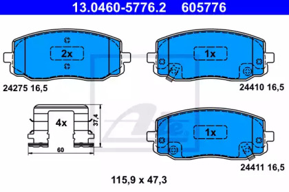 Гальмівні колодки PICANTO I (SA), 04.0