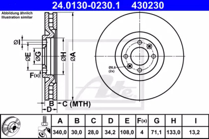 Гальмівні диски 308 CC (4B_), 02.09-