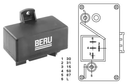 Реле свічок розжарювання Renault 21/Master/Trafic 2.1-2.5D 86-96