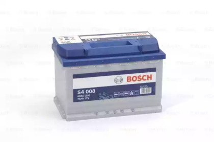 BOSCH S4 Акумулятор 12В / 74А-год / 680A / 175*190*278 / 17кг (виводи -+)