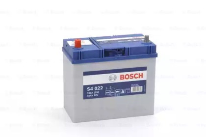 BOSCH S4 ASIA Акумулятор 12В / 45А-год /+-/ 330A / 238*129*227 11,43кг (виводи +-) тонкі клеми !!!