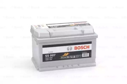 BOSCH S5 Акумулятор 12В/ 74А-год./750А, 278*175*175, 17кг, (виводи -+)