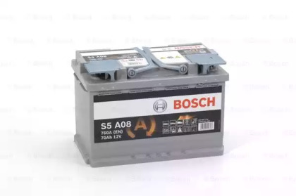 BOSCH S5A AGM Акумулятор 12В / 70A-год / 760A / 278*175*190 / 20,09кг (виводи -+)