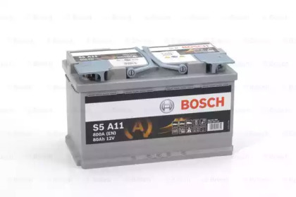 BOSCH S5A AGM Акумулятор 12В / 80А-год./800А, 315*175*190, 22,76кг, (виводи -+)