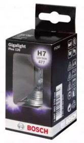 Лампа H7 55W 12V Gigalight Plus 120 бокс 1 шт. -  знято з постачання