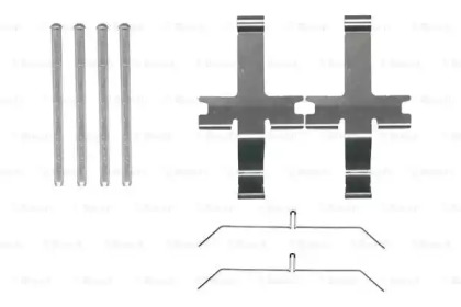 BOSCH  TOYOTA К-т установчий передн. гальм. колодок HILUX VII 2.5 D-4D 4WD 07-15, LAND CRUISER 80 4.2 TD 90-97, LAND CRUISER 90 3.4 i 24V 96-02