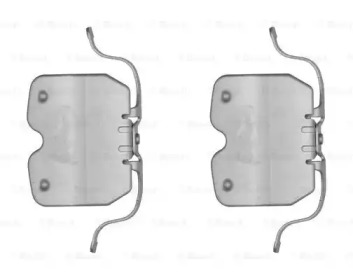 BOSCH установчий к-кт. гальм. колод. BMW X5 E70