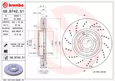 Гальмівні диски CLS (C218), 01.11-12