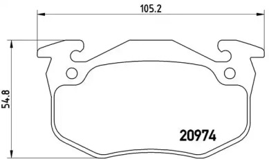 Гальмівні колодки 306 liftback (7A, 7C