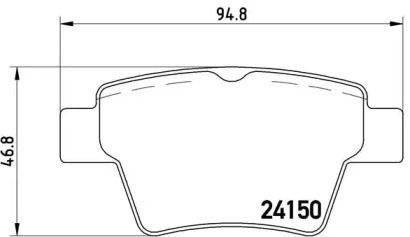 Гальмівні колодки C4 coupe (LA_), 11.0