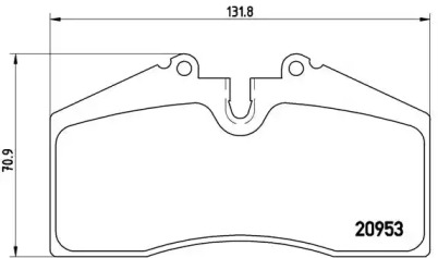 Гальмівні колодки 911 (964), 12.88-09.