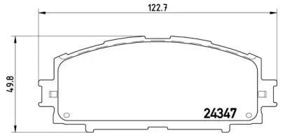 Гальмівні колодки YARIS / VIOS sedan (