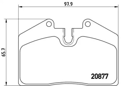 Гальмівні колодки 911 (964), 12.88-09.