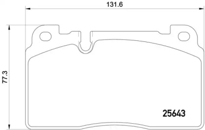 Колодка гальм. диск. AUDI Q5 2.0 3.0 2011 - передн. (вир-во BREMBO)