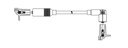 Провід високовольтний Bremi AUDI 100/80/A6/Cabriolet/Coupe \1,3-2,0 \78>> \(Coil)