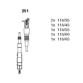 К-кт проводiв Bremi AUDI 100/80/A4/A6/A8/Cabriolet/Coupe \2,6-2,8 \90-00