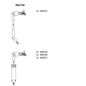 К-кт проводiв Bremi CHEVROLET/DAEWOO/ZAZ Aveo/Nexia/Lanos \1,3-1,5 \97>>