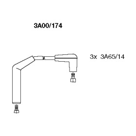 К-кт проводiв Bremi CHEVROLET/DAEWOO Spark/Matiz \0,8 \98>>